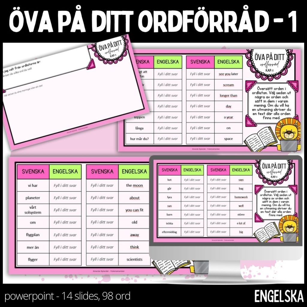 Öva på ditt ordförråd – 1