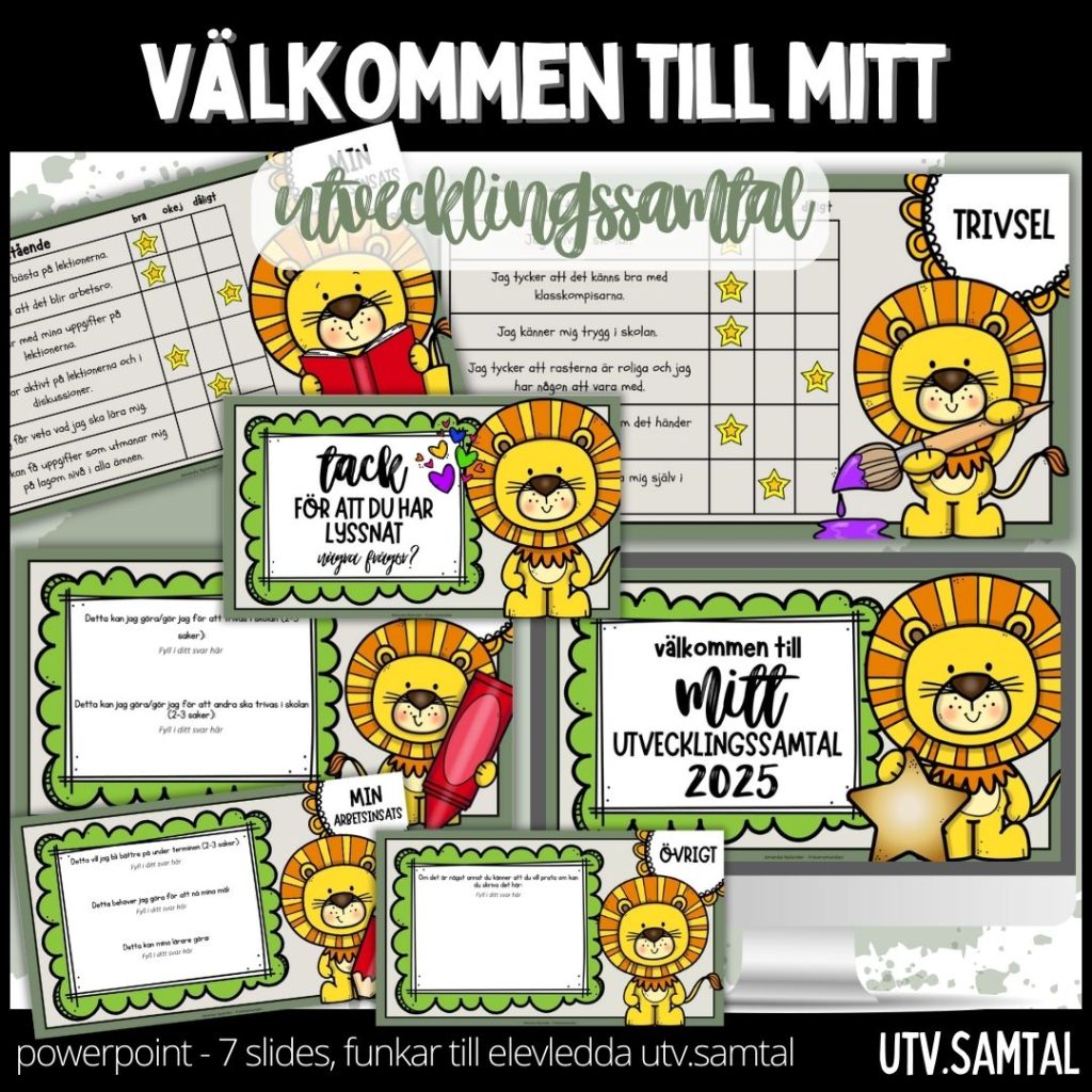 Välkommen till mitt utvecklingssamtal – lejon