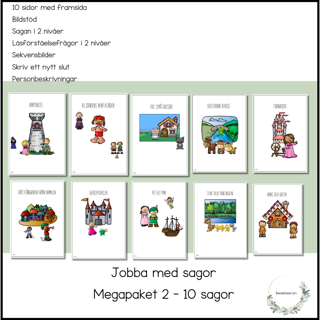 Sagor 10 stycken - megapaket 2