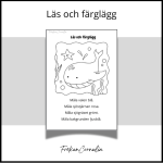 Läs och färglägg - bild 1
