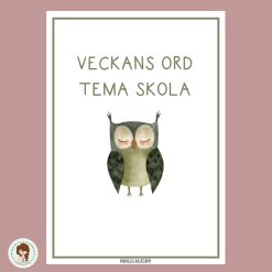 Veckans ord - skola