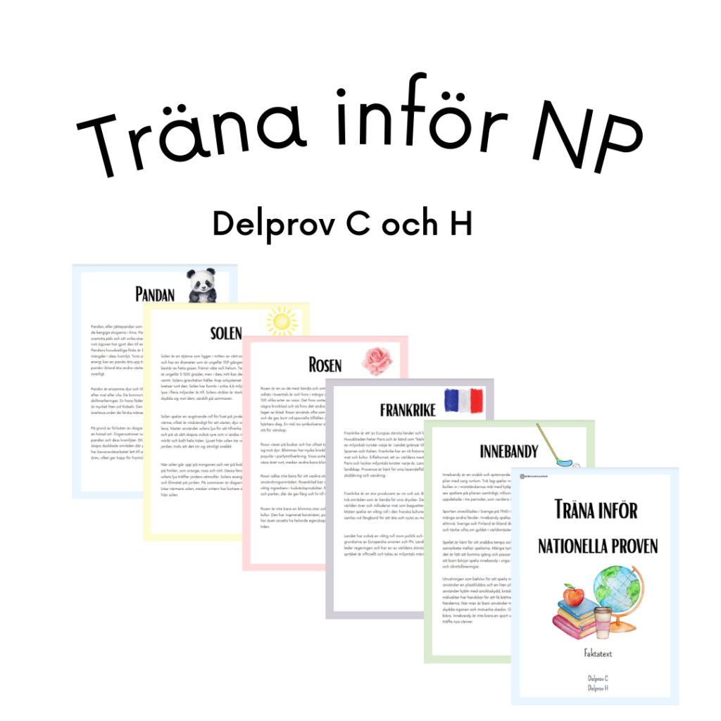 Träna inför NP – faktatext