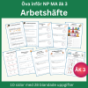 Arbetshäfte matematik åk 3, blandade uppgifter, 10 sidor