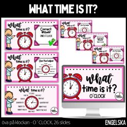 What time is it? - o´cklock - 26 slides - presentation