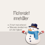 Vinter – Engelska vinterord – Flashcards och skrivblad - bild 4
