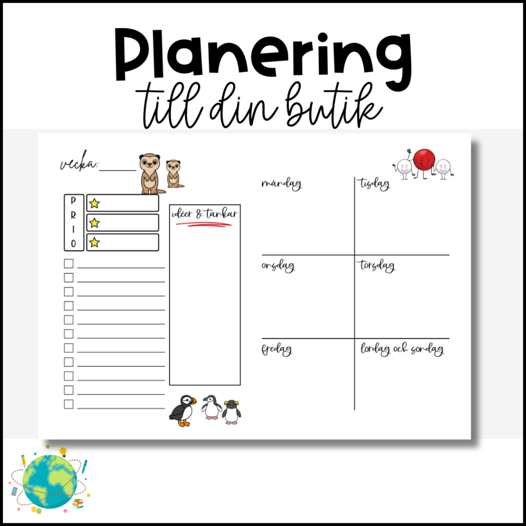 Veckoplanering – Till din butik