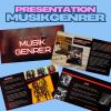 Musikgenrer presentation med tillhörande uppgift + test