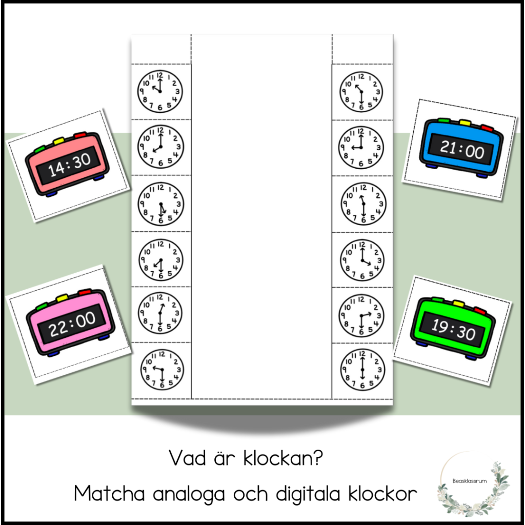 Vad är klockan? Digital – analog