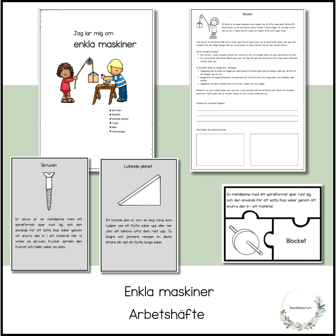 Enkla maskiner - arbetshäfte