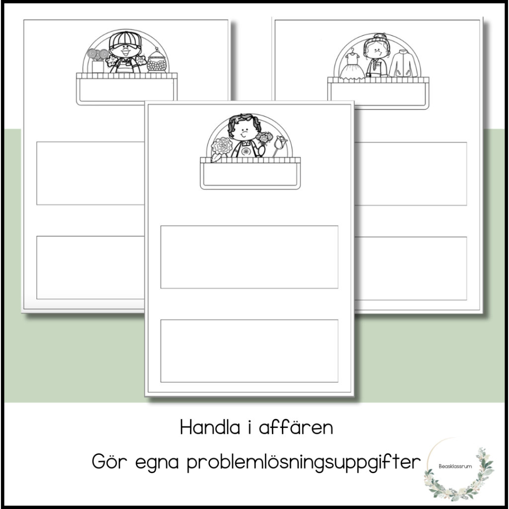 Handla i affären – gör egna problemlösningsuppgifter