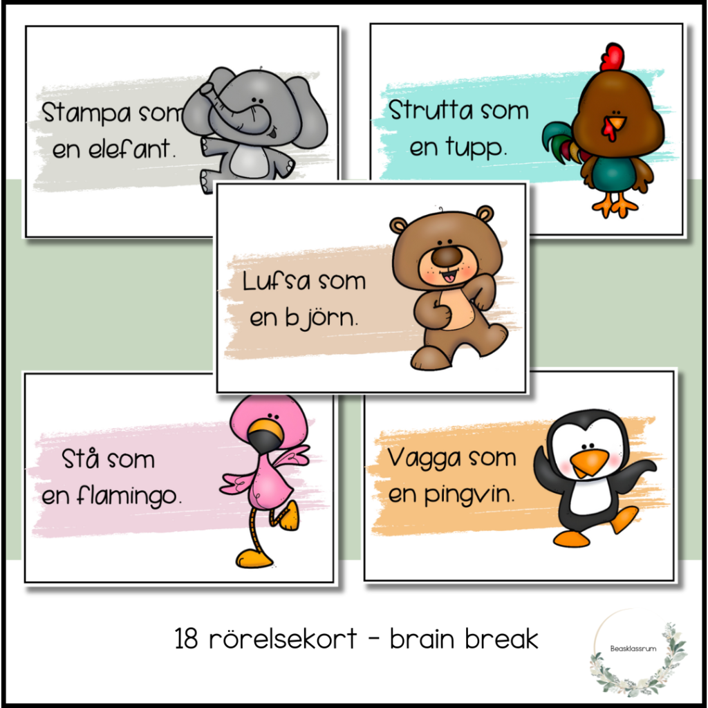 Brain break – rörelsekort