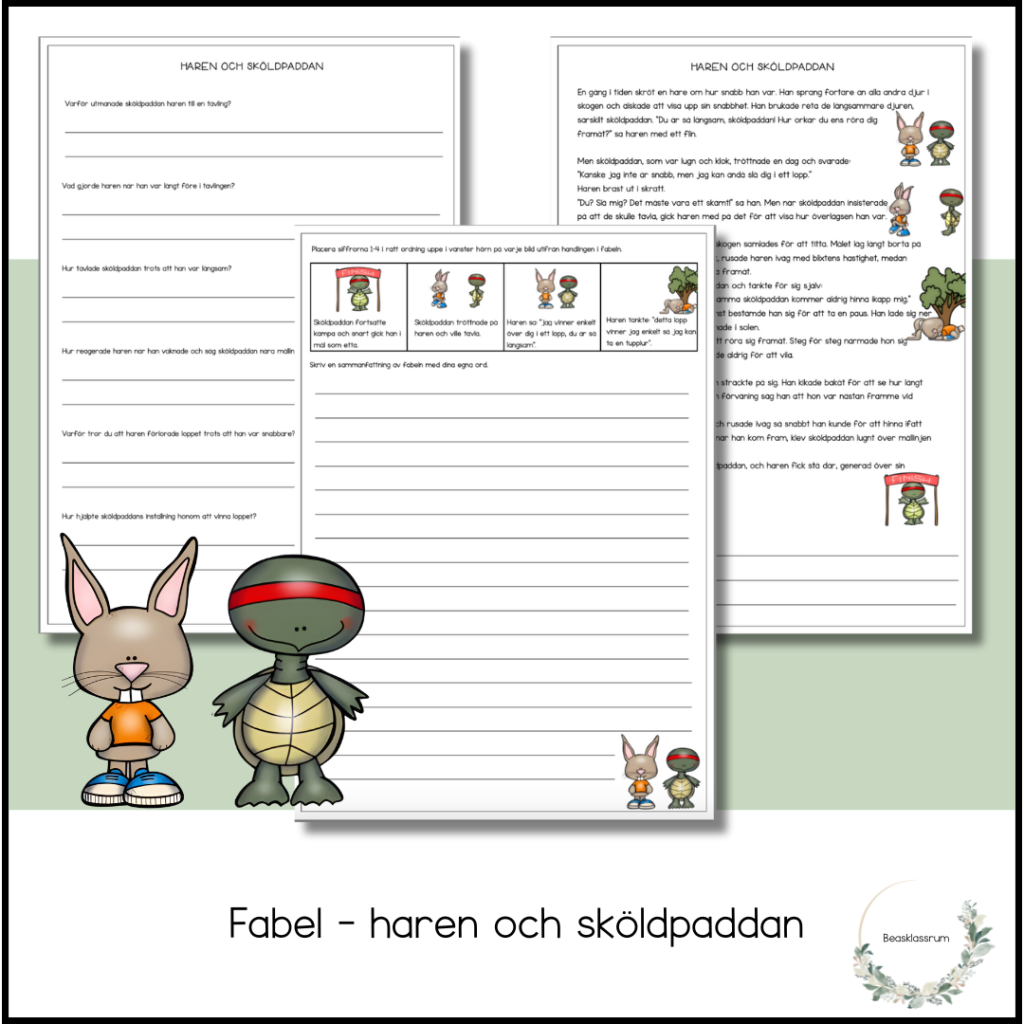 Fabel – haren och sköldpaddan
