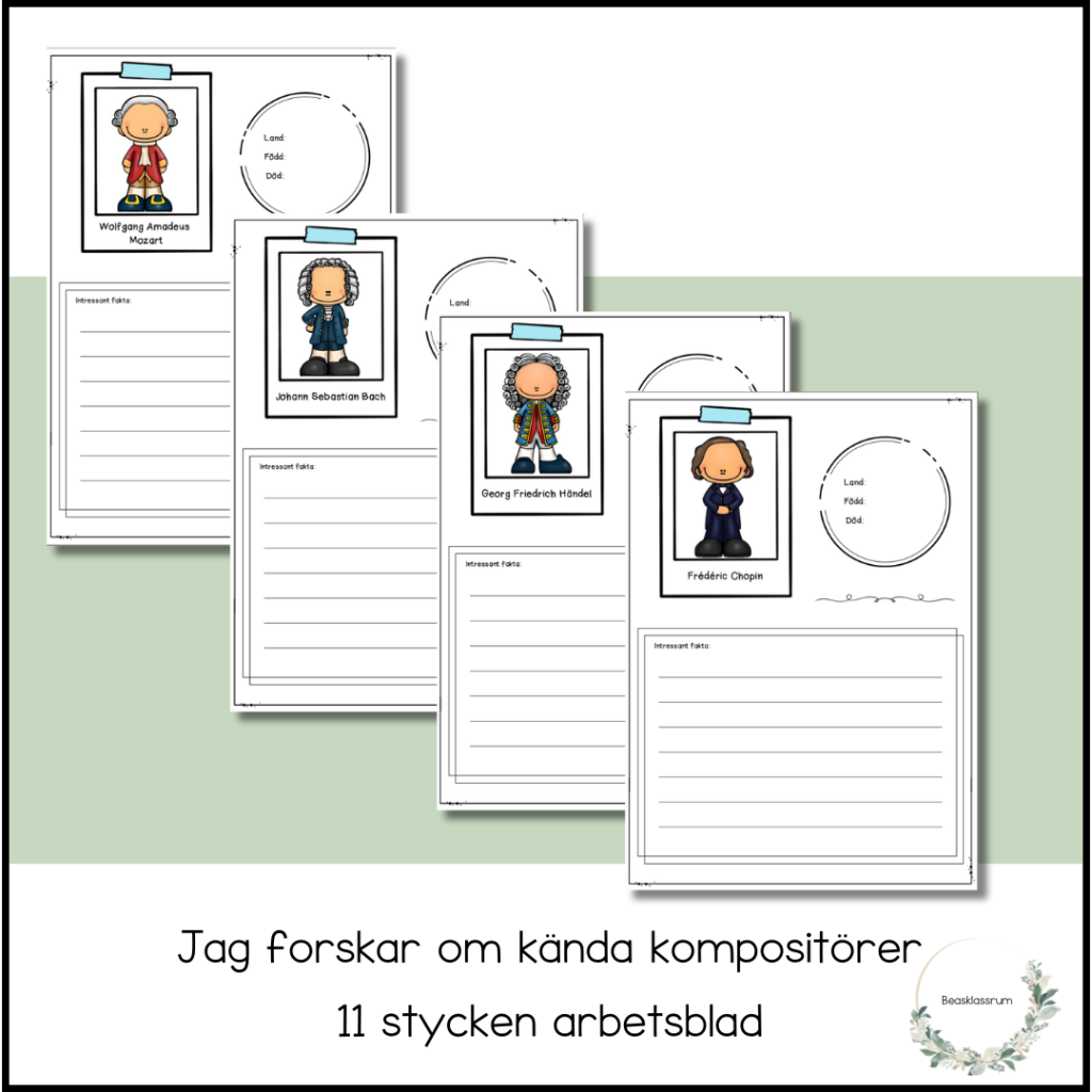 Jag forskar om kompositörer