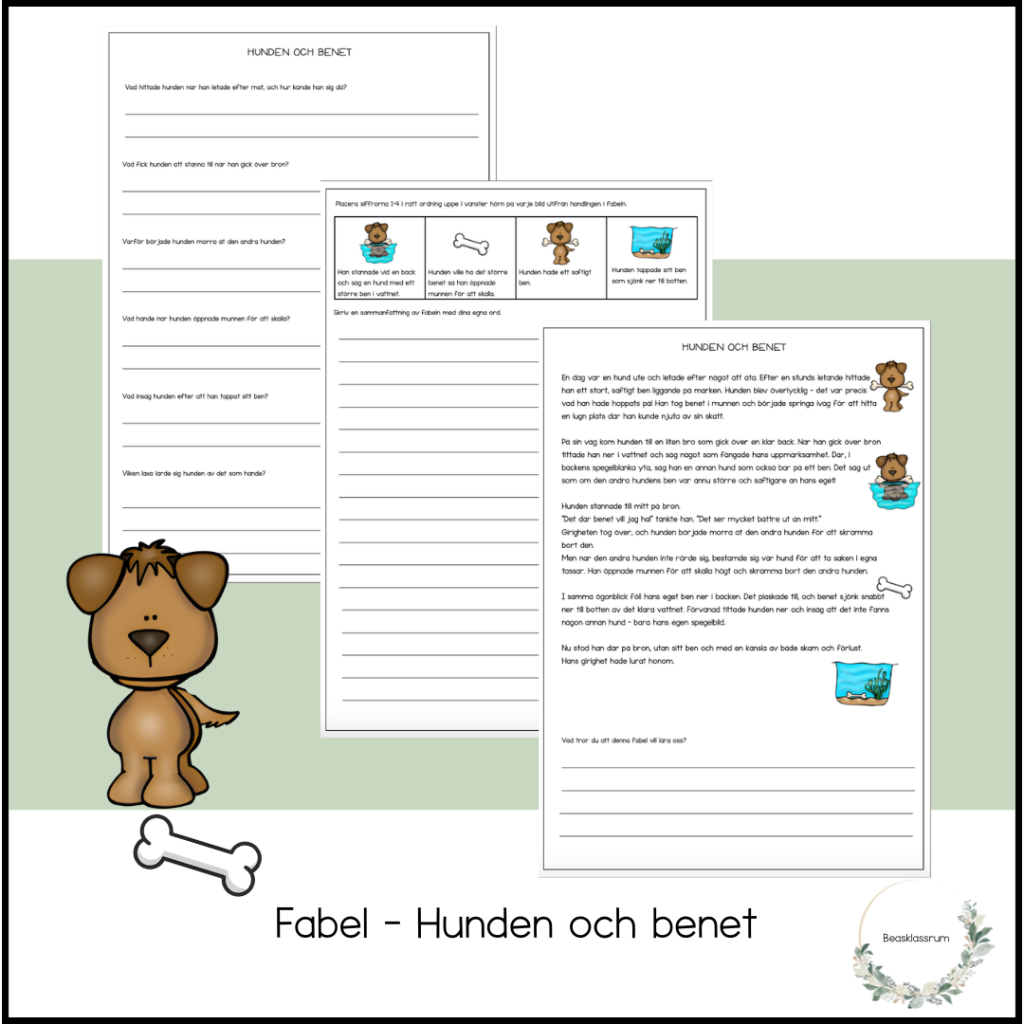 Fabel – hunden och benet