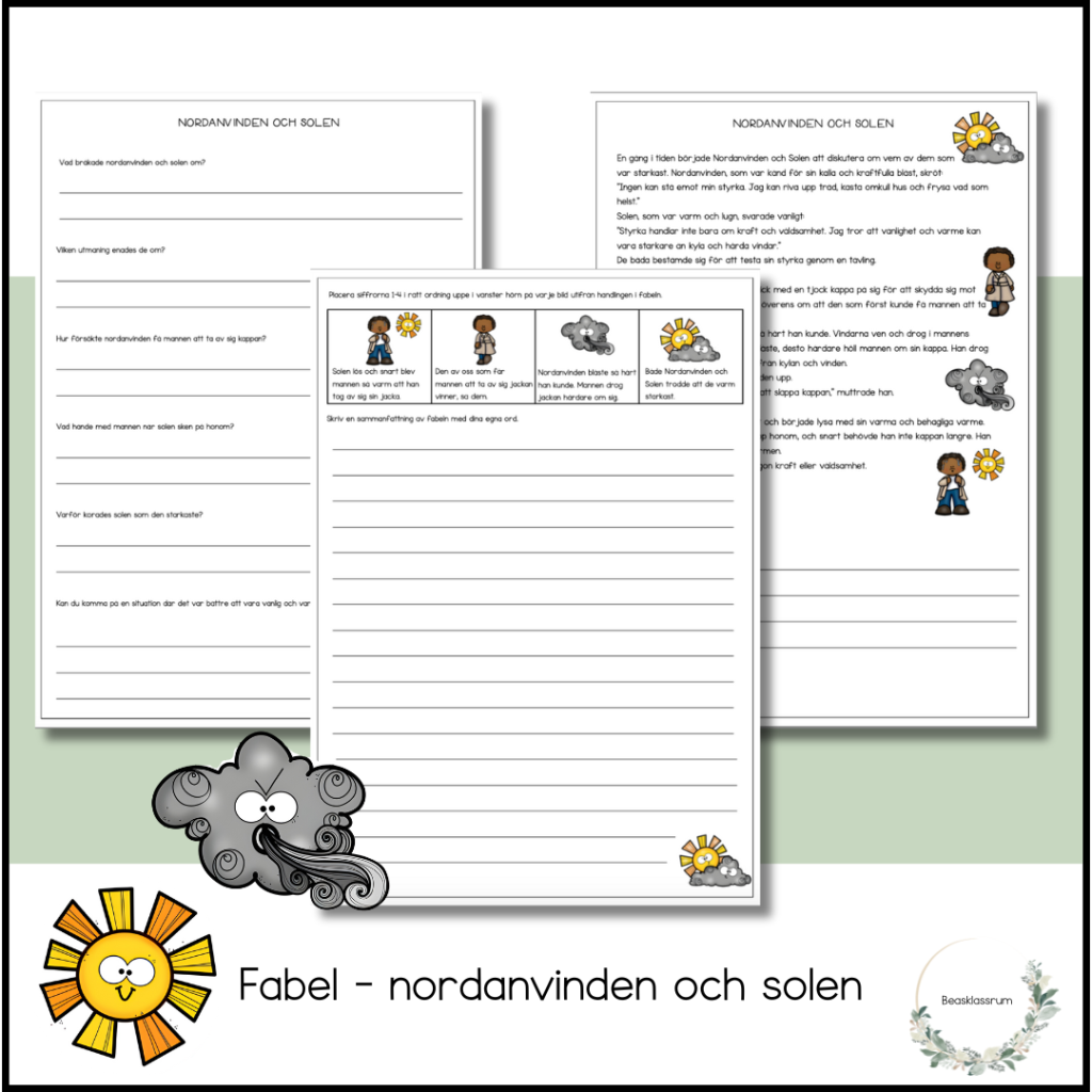 Fabel – nordanvinden och solen