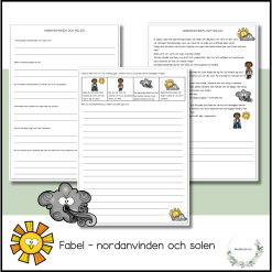 Fabel - nordanvinden och solen