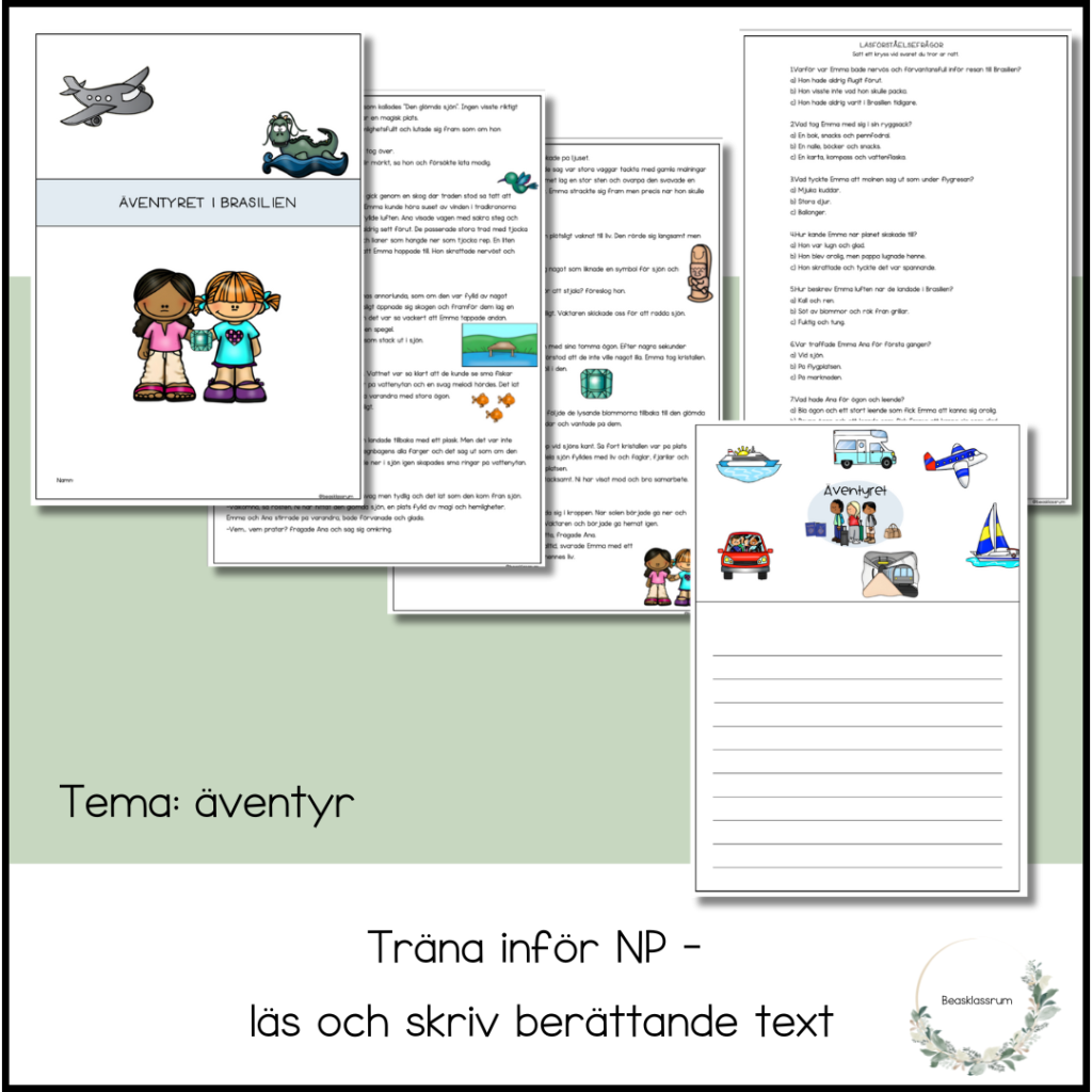 Läsförståelse Äventyret – träna inför NP