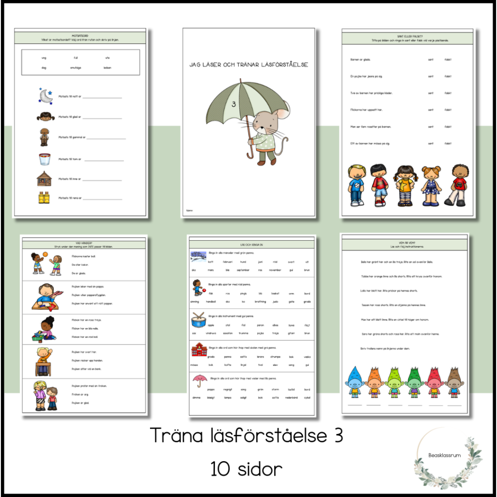 Träna läsförståelse 3