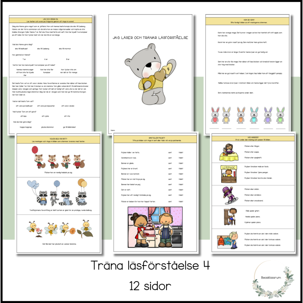 Träna läsförståelse 4