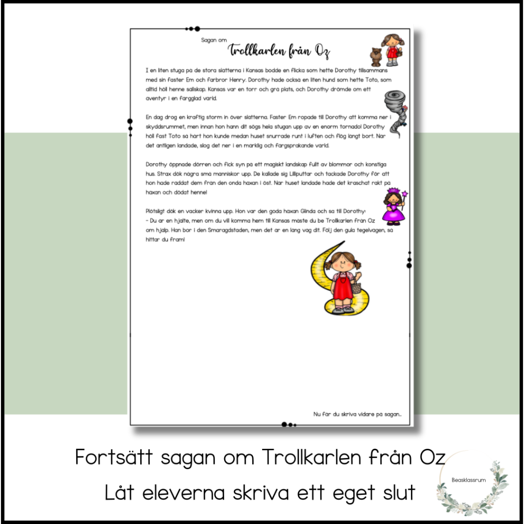 Fortsätt sagan om Trollkarlen från Oz