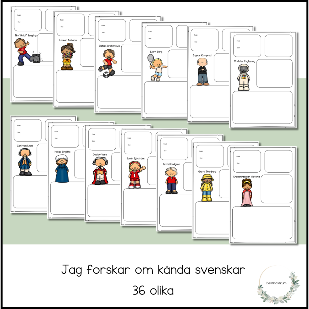 Jag forskar om kända svenskar