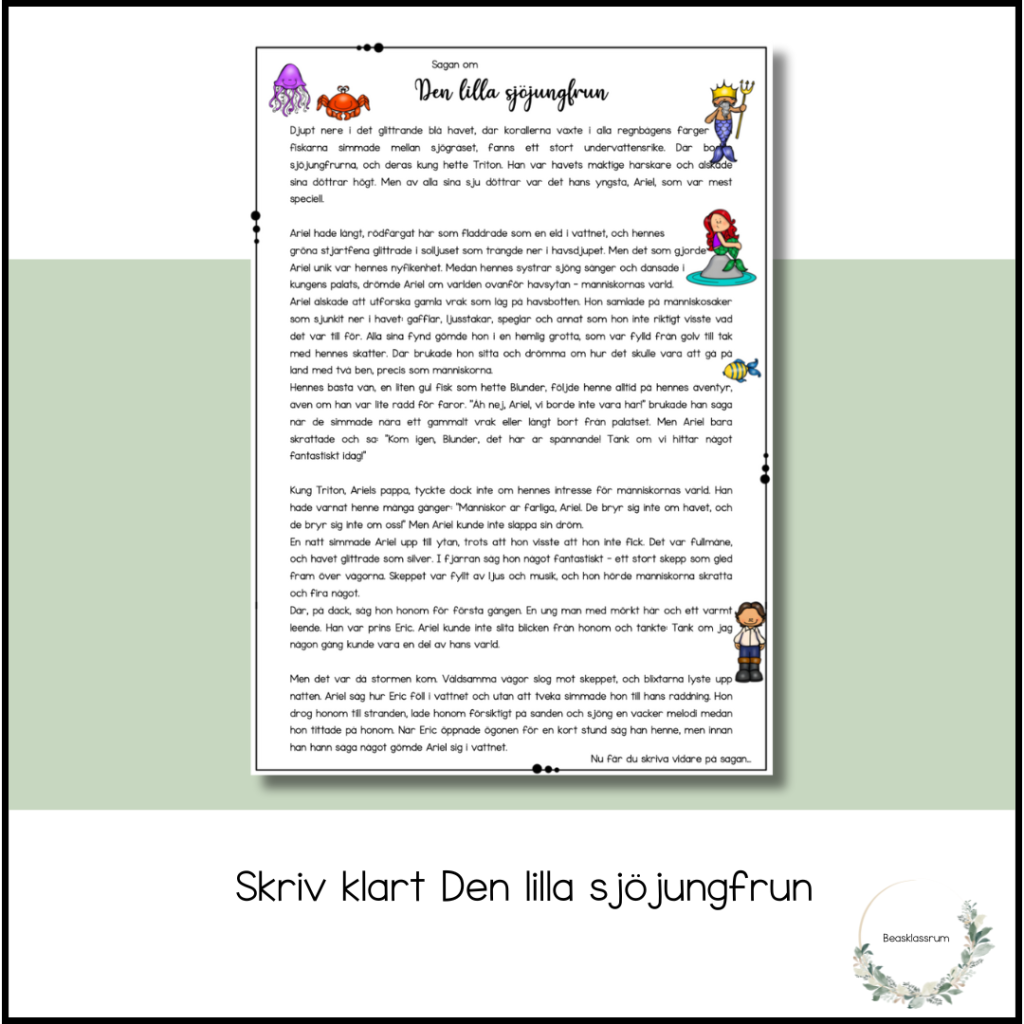 Fortsätt sagan om Den lilla sjöjungfrun