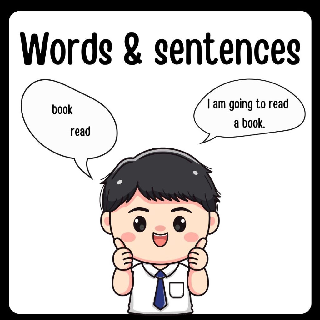 Words and sentences