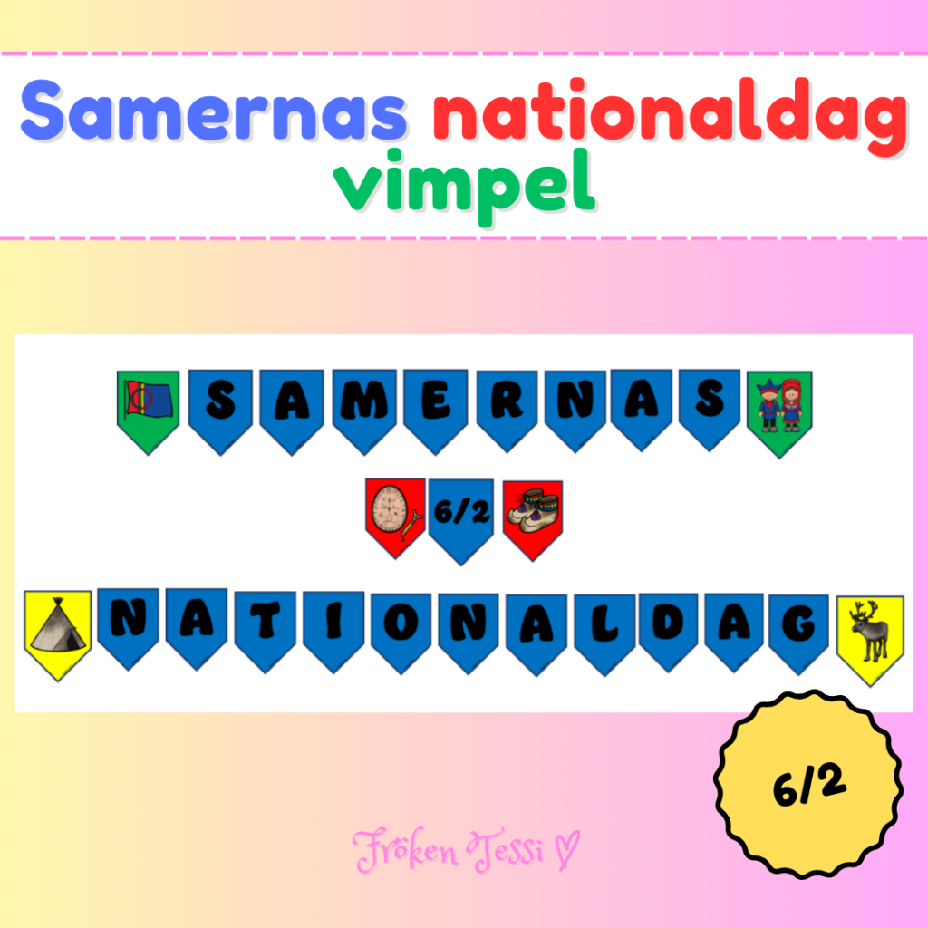 Samernas nationaldag-vimpel