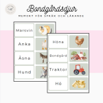 Bondgårdsdjur- Memory för språk och lärande - bild 2
