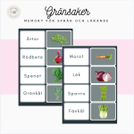 Grönsaker: Memory för språk och lärande - bild 1