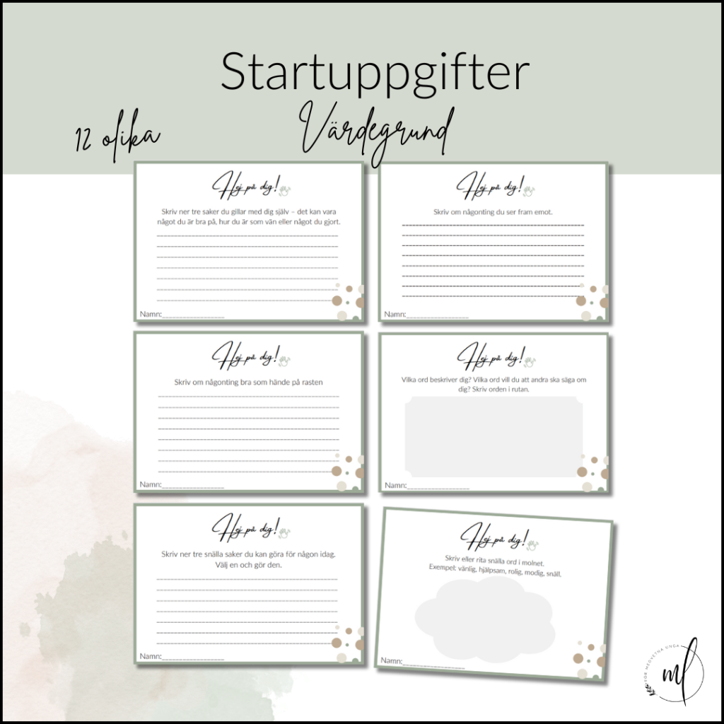 Startuppgifter: Värdegrund