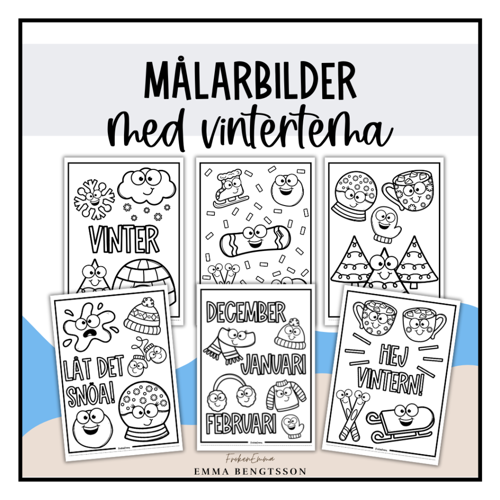 Målarbilder med vintertema