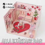 Pyssla dockhus – alla hjärtans dag - bild 1