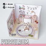 Pyssla dockhus – pysselrum - bild 1