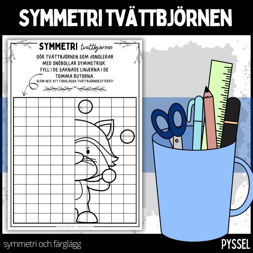 Symmetri – tvättbjörnen