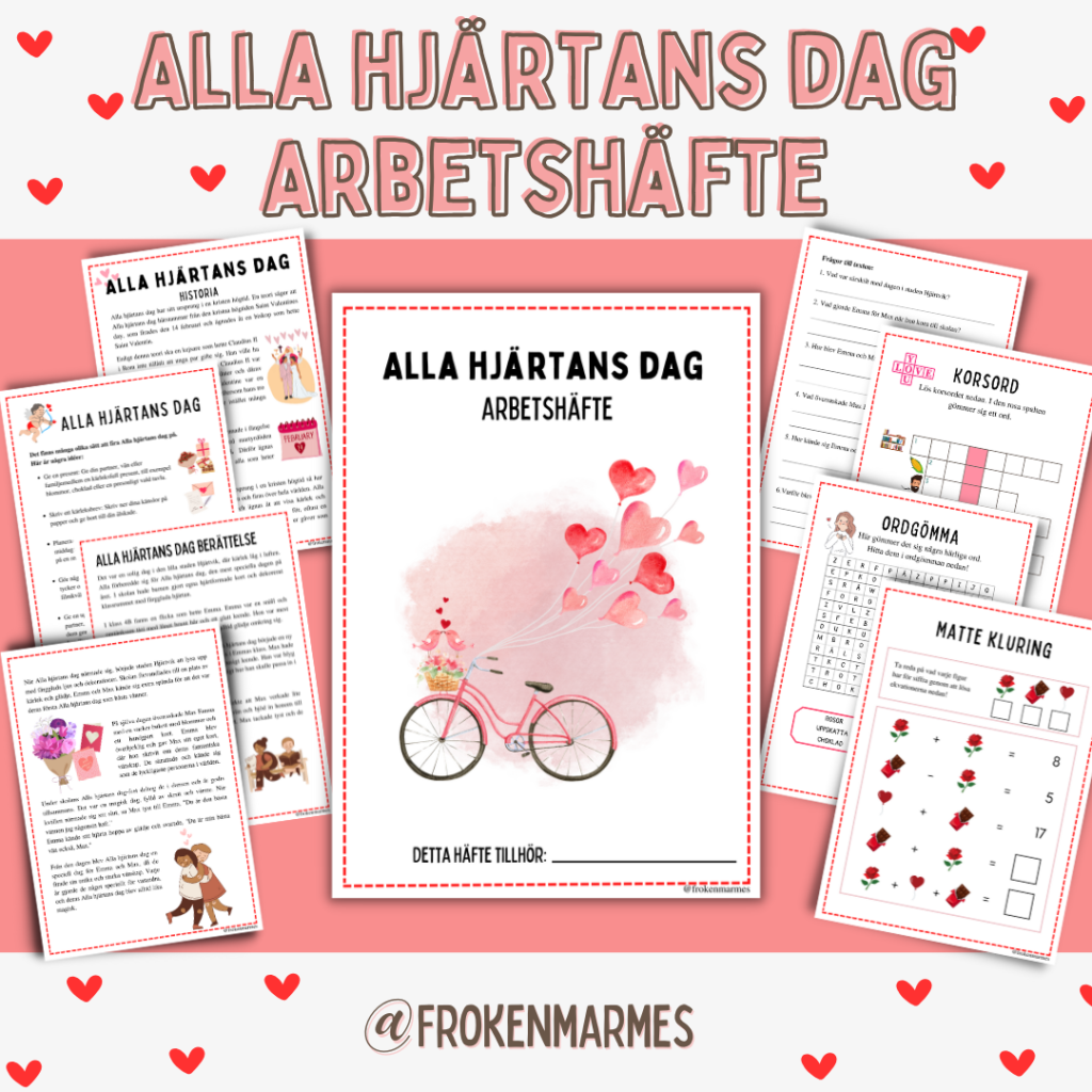 Alla hjärtans dag – Arbetshäfte