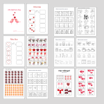 Alla Hjärtans dag, arbetshäfte - bild 1