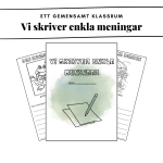 Vi skriver enkla meningar - bild 1