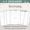 Skrivträning - Dinosaurier