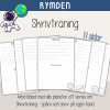 Skrivträning - Rymden Planeter