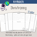 Skrivträning – Rymden Planeter - bild 1
