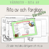 Vår - Vårtema - Rita av och färglägg