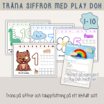 Siffror – Träna siffror med Play-Dohlera + recept - bild 1