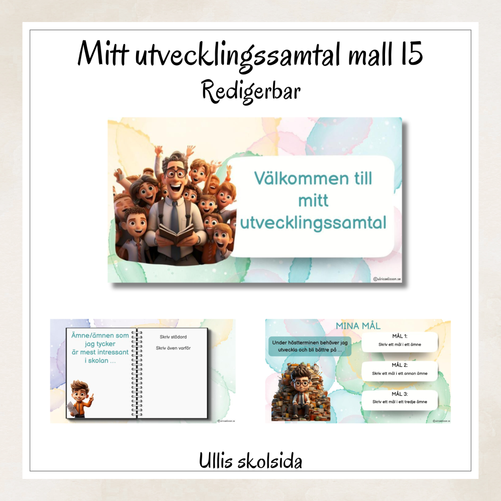 Mitt utvecklingssamtal mall 15 – redigerbar