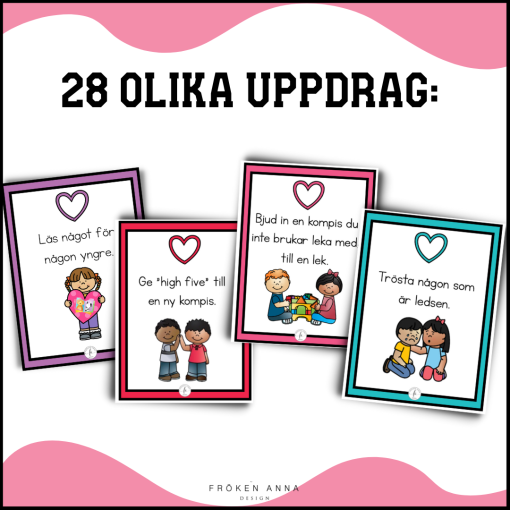 28 Våga vara vänlig - uppdrag. Fokus bra kompis / sociala förmågor
