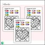 Färglägg efter bokstav – Alla hjärtans dag - bild 3