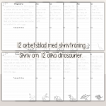 Skrivträning – Dinosaurier - bild 2