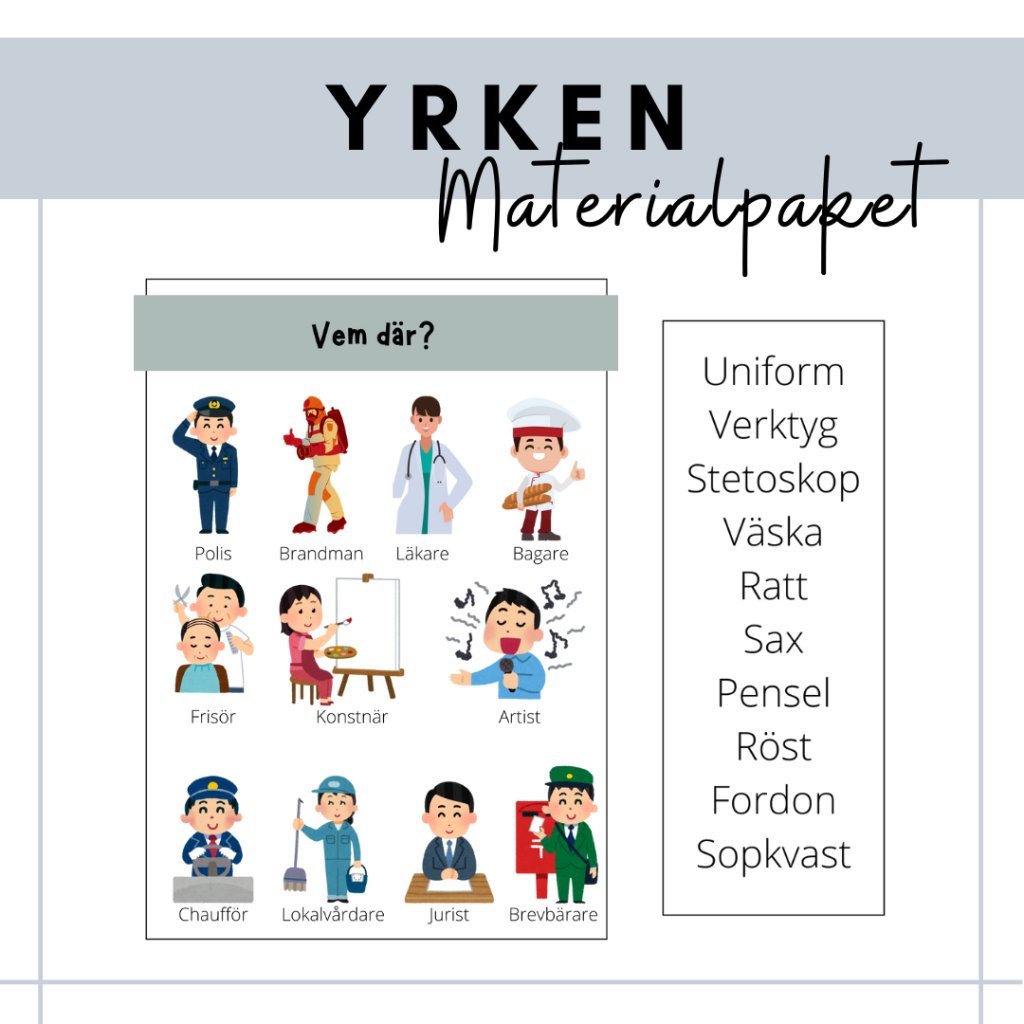 Yrken – materialpaket