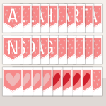 Alla hjärtans dag – Vimplar till klassrummet - bild 2