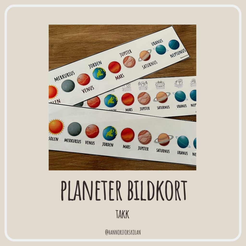Planeter bildkort